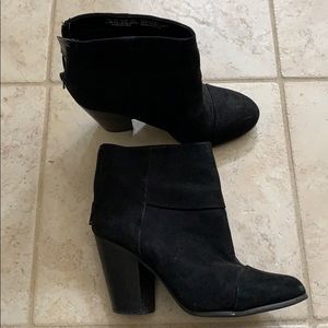 Black Suede Booties